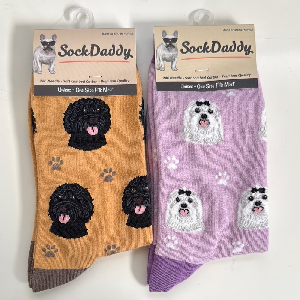Set of 2 SockDaddy Dog Socks